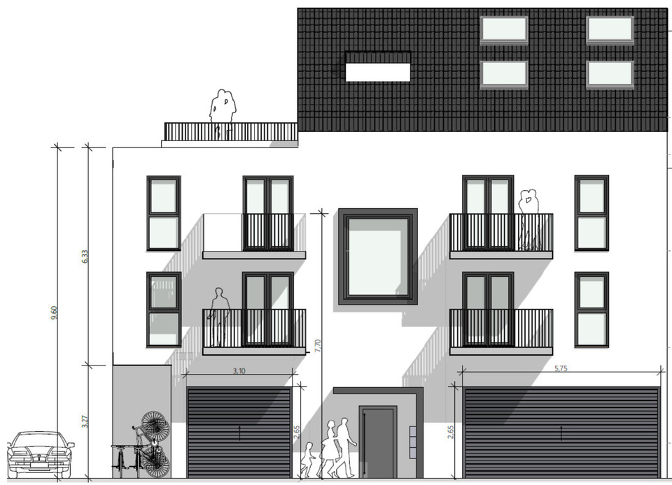Thumbnail-!Baugrundstück!MFH Mehrfamilienhaus 398m²Wfl.7WG. Einfamilienhaus