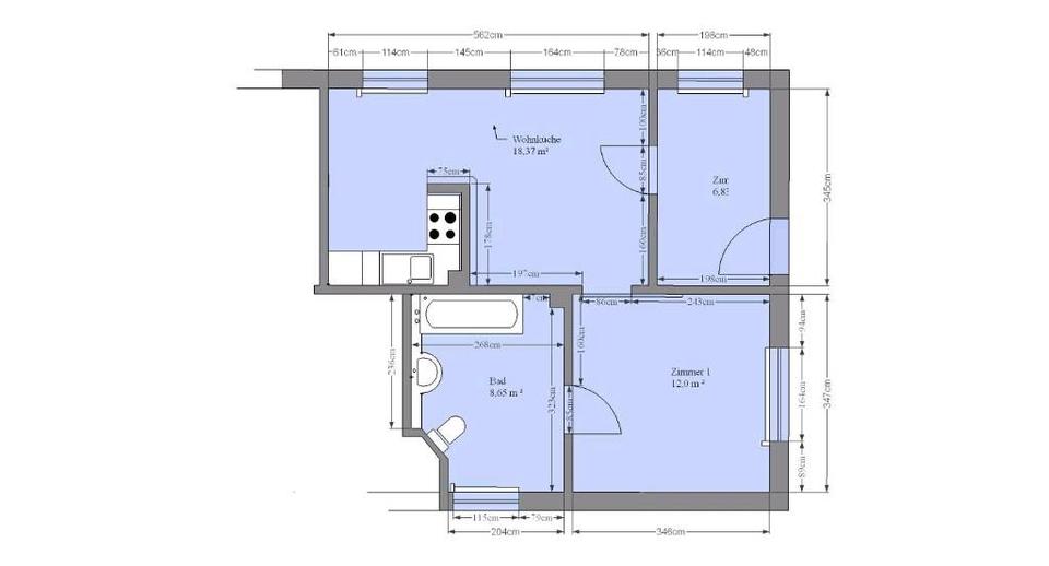 Thumbnail-Einliegerwohnung ca 50 m2 mit Gartenanteil in Einfamilienhaus