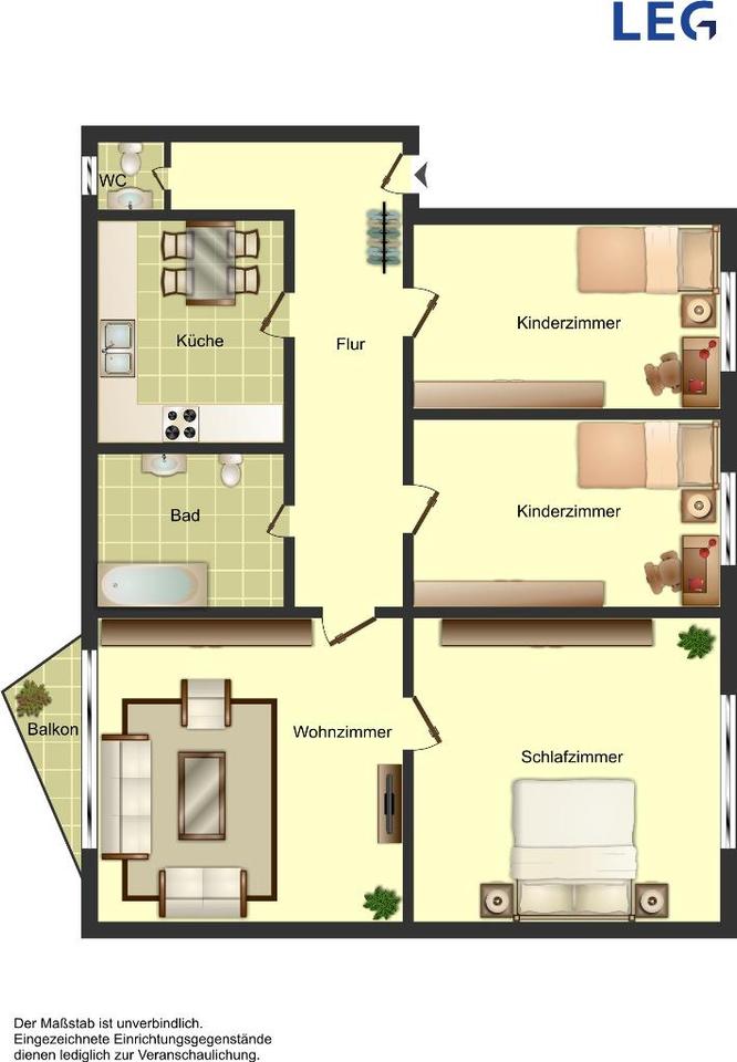 Thumbnail-Demnächst frei! 4-Zimmer-Wohnung in Ahlen