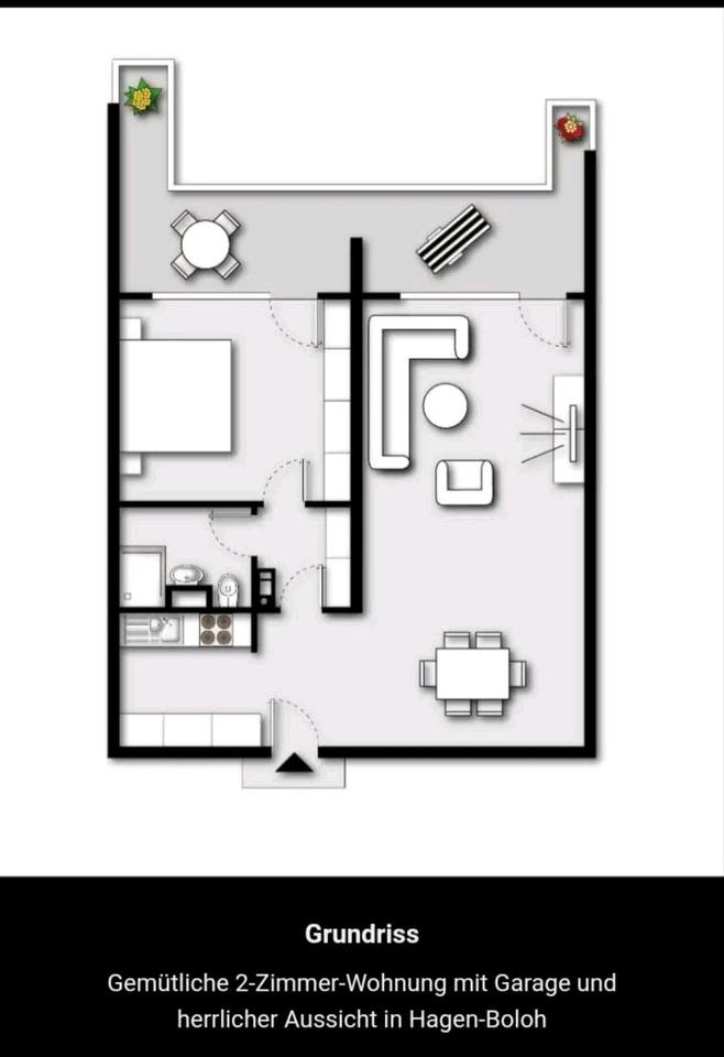 Thumbnail-Wohnung mit Garage zu vermieten.Hagen ,Boloh