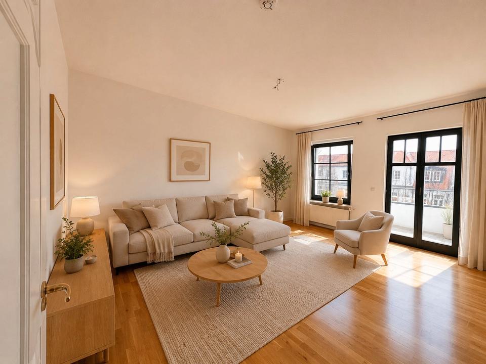 Thumbnail-Gepflegte 2-Zimmer-Altbauwohnung – mit Balkon, EBK & Marmor-Bad