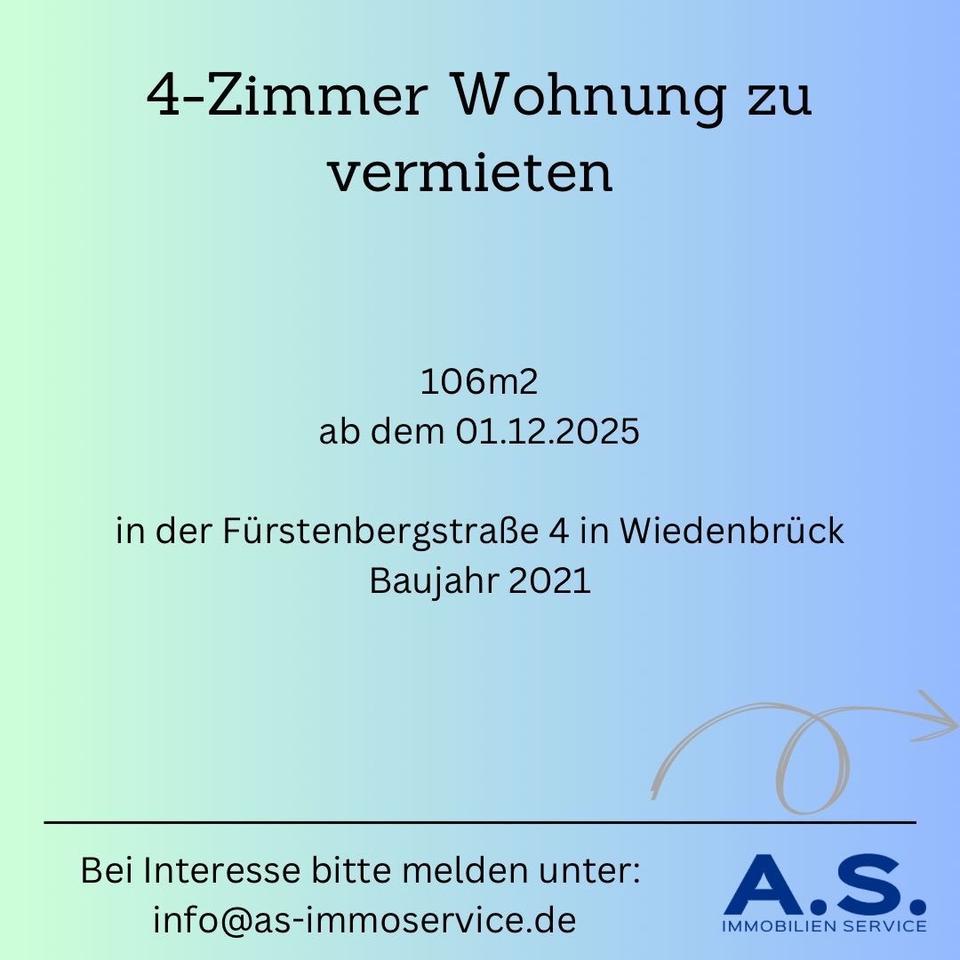 Thumbnail-4 Zimmer Wohnung in Wiedenbrück ab dem 01.12.25 zu vermieten