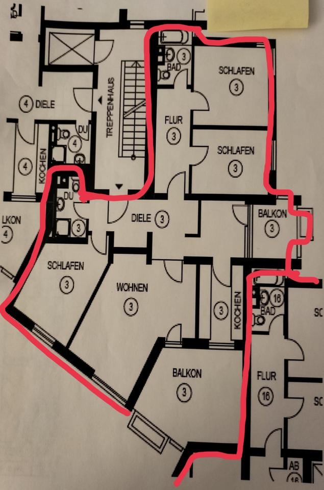 Thumbnail-Einladende 4-Zimmerwohnung in einer der gefragtesten und ruhigen