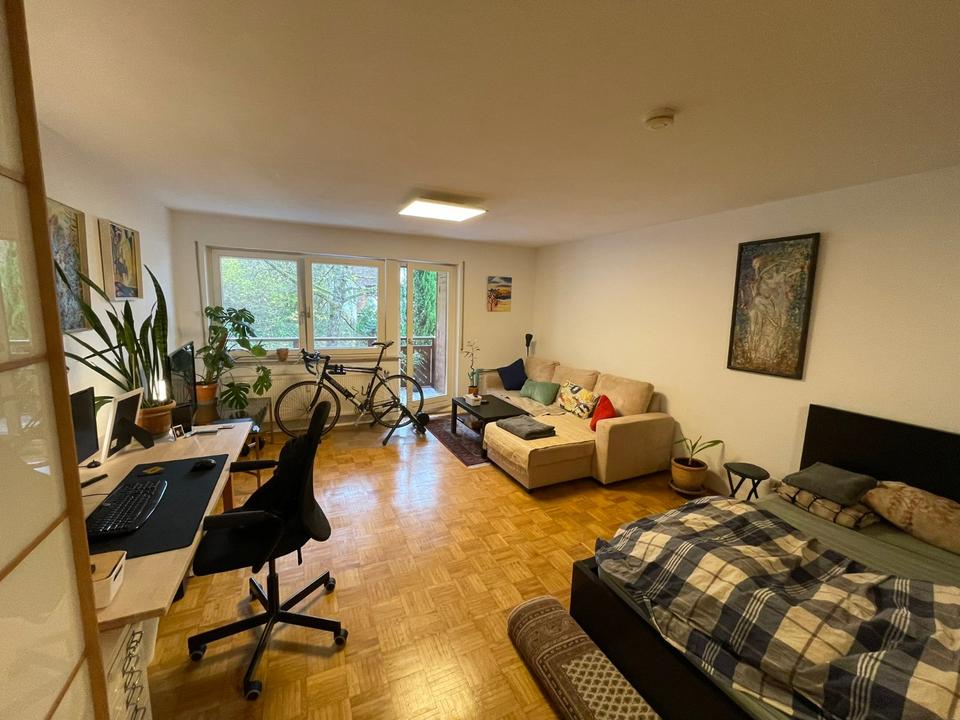 Thumbnail-Helle 1-Zimmer-Wohnung in Geroldsau – 52 m² Balkon, voll möbliert