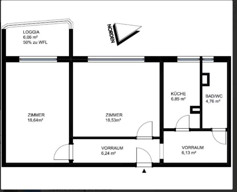 Thumbnail-2-Zimmer Wohnung in Berlin-Lichtenberg (Sewanstraße) – WG geeigne