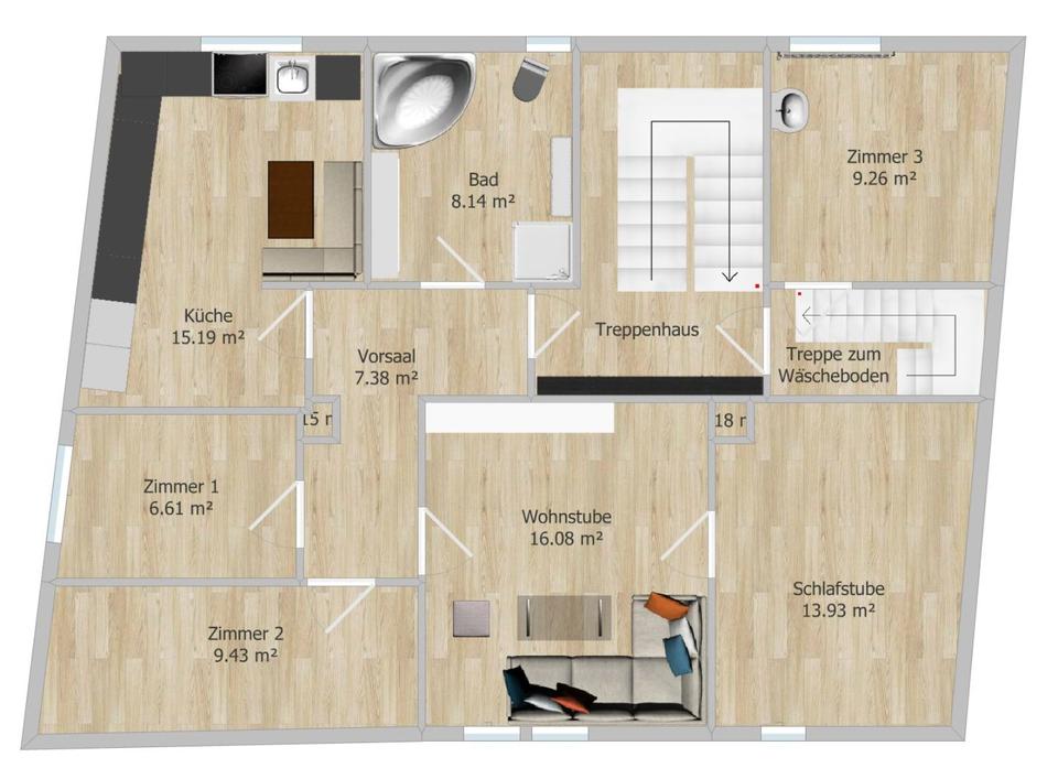 Thumbnail-Wohnung zu vermieten