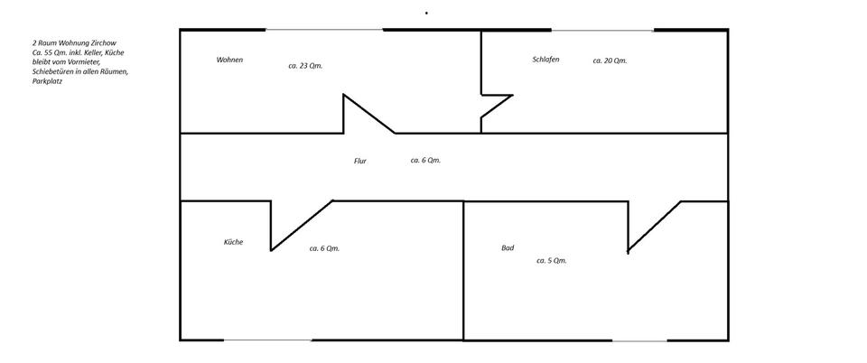 Thumbnail-Niedliche 2 Raum Wohnung