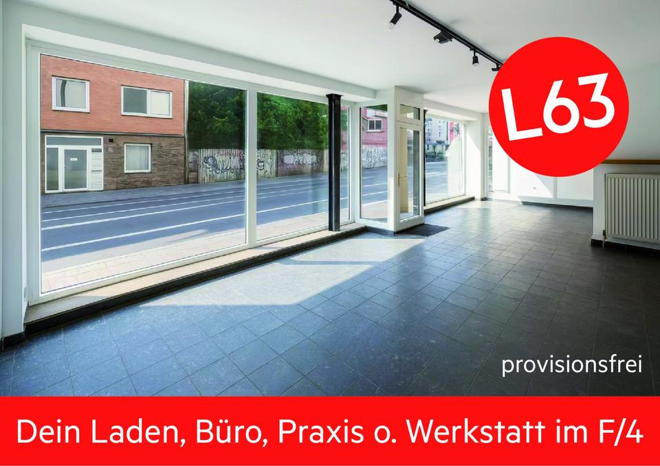 Thumbnail-Gewerbefläche mit 15 Meter Schaufenster-Front im Frankenberger