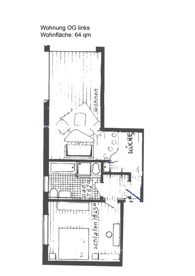 Thumbnail-Helle 2-Zimmer-Wohnung mit Tageslichtbad