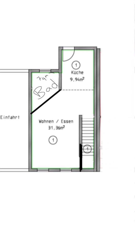 Thumbnail-Kernsanierte 1-2 Zimmer Wohnung mit Bad & Küche in Graben-Neudorf