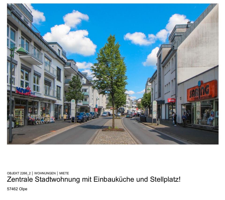 Thumbnail-Zentrale Stadtwohnung mit Einbauküche und Stellplatz in Olpe