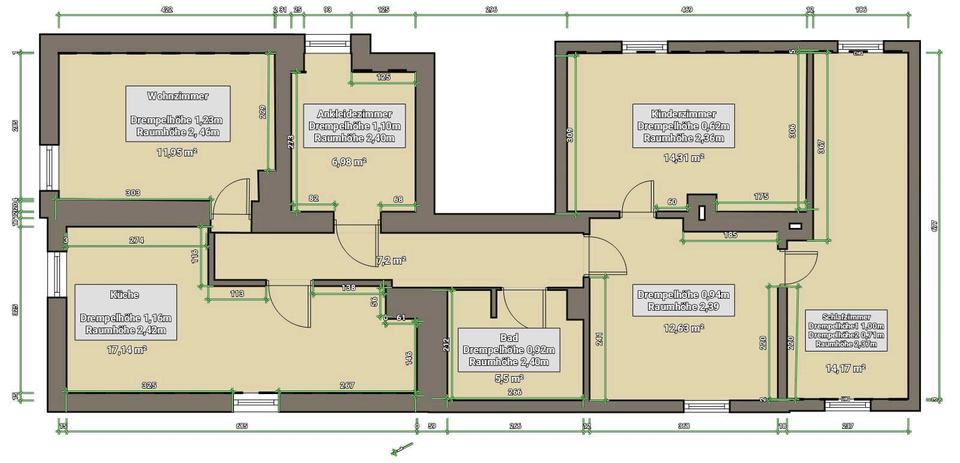 Thumbnail-Helle 5-Zimmer Wohnung