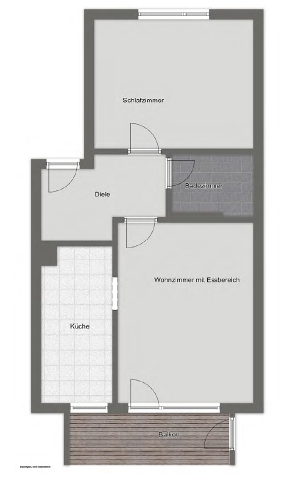 Thumbnail-2-Zi.-Whg. mit Balkon und neuer EBK in Köln-Holweide