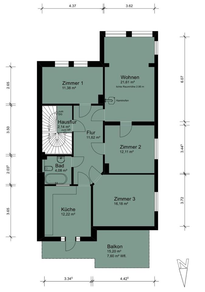 Thumbnail-Bremen - Hemelingen I Neusanierte 4 Zimmer-Wohnung
