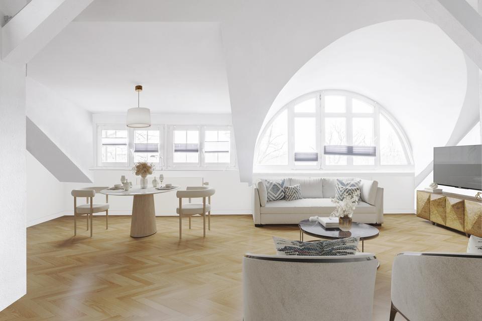 Thumbnail-Große DG-Wohnung mit Balkon in Toplage von Hennigsdorf