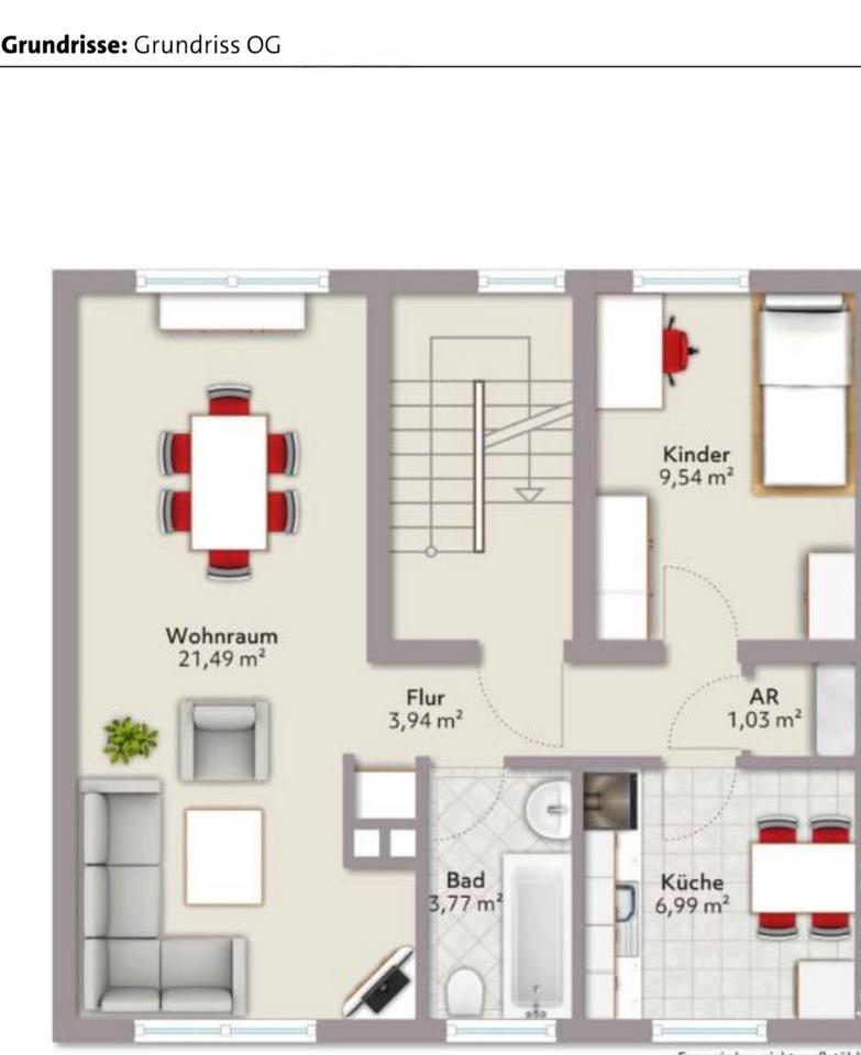 Thumbnail-Maisonette Wohnung 89m2 mit Garten zentraler Lage von Bocholt
