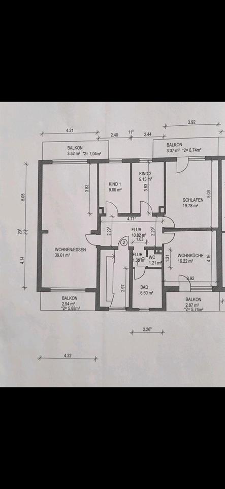 Thumbnail-5 ZKB Wohnung mit 4 Balkon und Garten in ruhiger idyllischer Lage