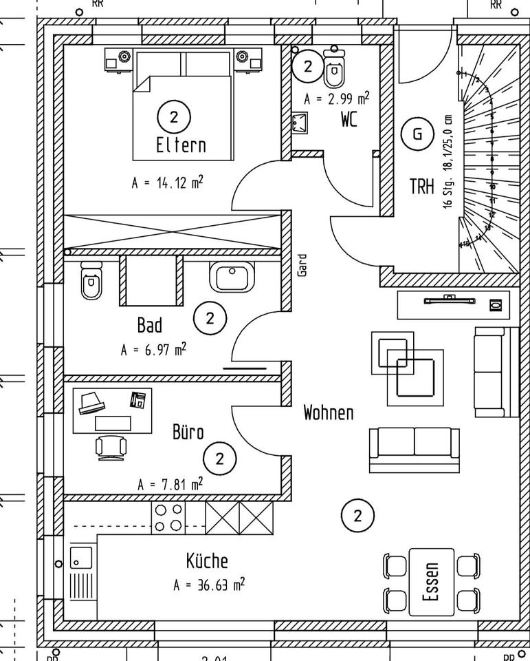 Thumbnail-Moderne 3-Zimmer Erdgeschoss Wohnung mit Garten, Terrasse und EBK