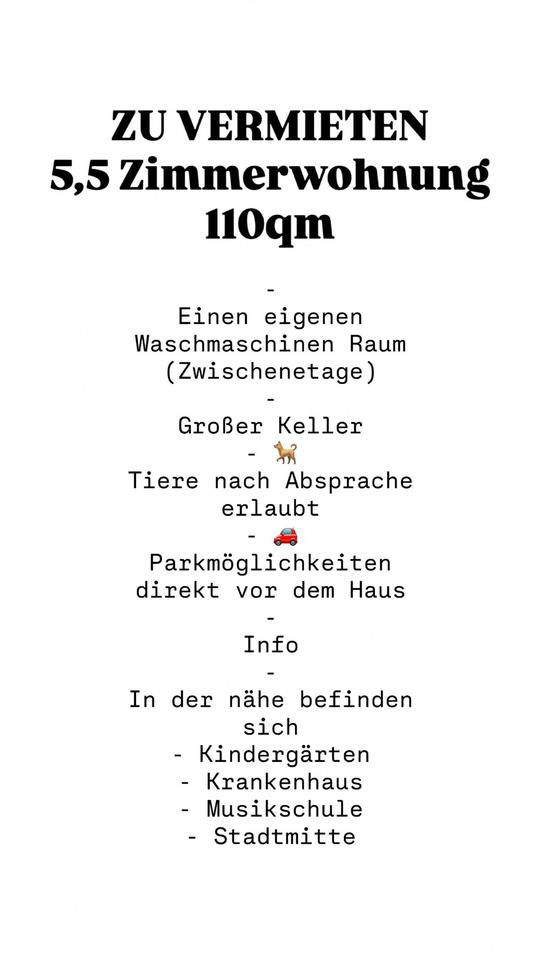 Thumbnail-Große 5,5-Zimmer Wohnung (110 m²)