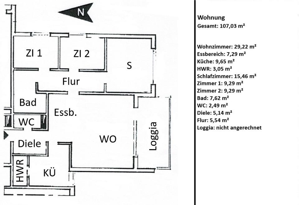 Thumbnail-4-Zimmer-Wohnung in Bad Bentheim nähe Schlosspark - ab 01.02.2026