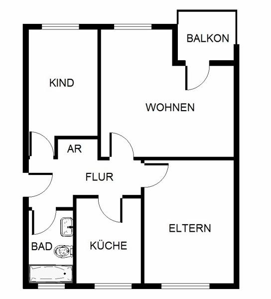 Thumbnail-Was will man mehr? Sanierte Erdgeschosswohnung mit Garten!