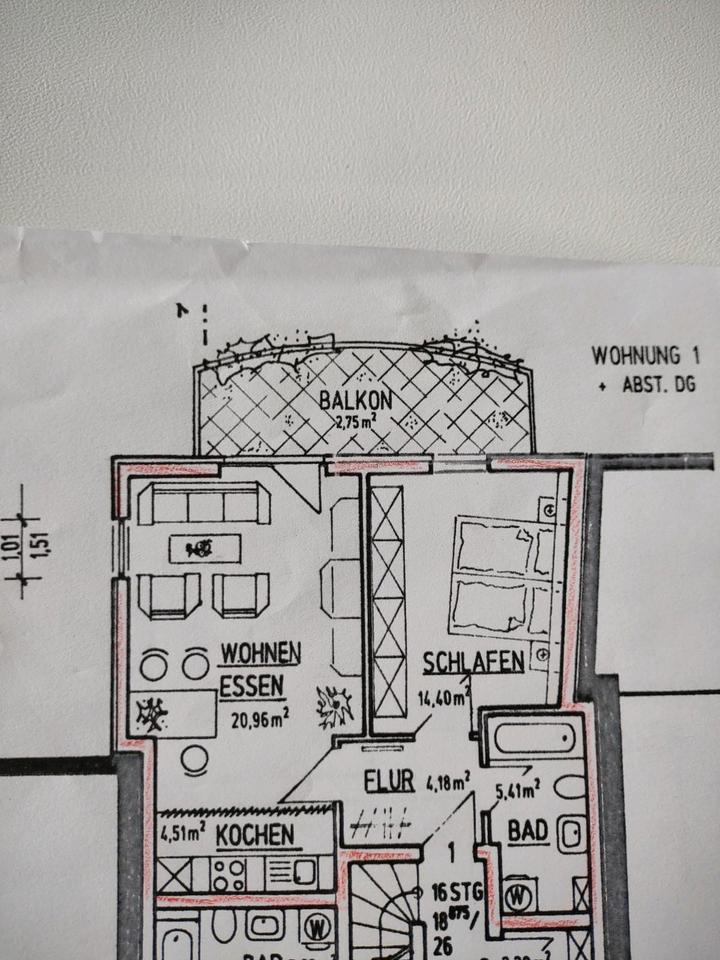 Thumbnail-Wohnung, 2 Zimmer, Balkon