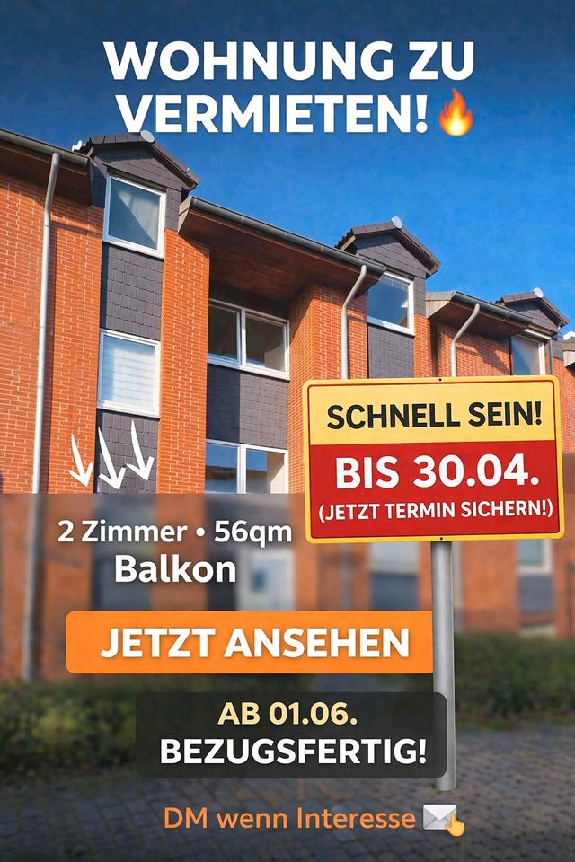 Thumbnail-2 Zimmerwohnung 56qm mit Keller und Balkon