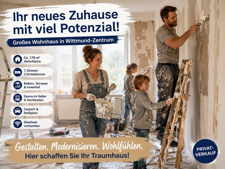 Thumbnail-Großes Stadthaus in Wittmund Zentrum