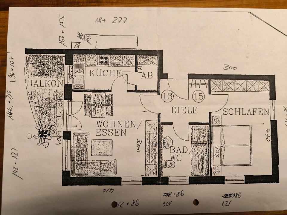 Thumbnail-Mietwohnung mit Balkon und Tiefgarage