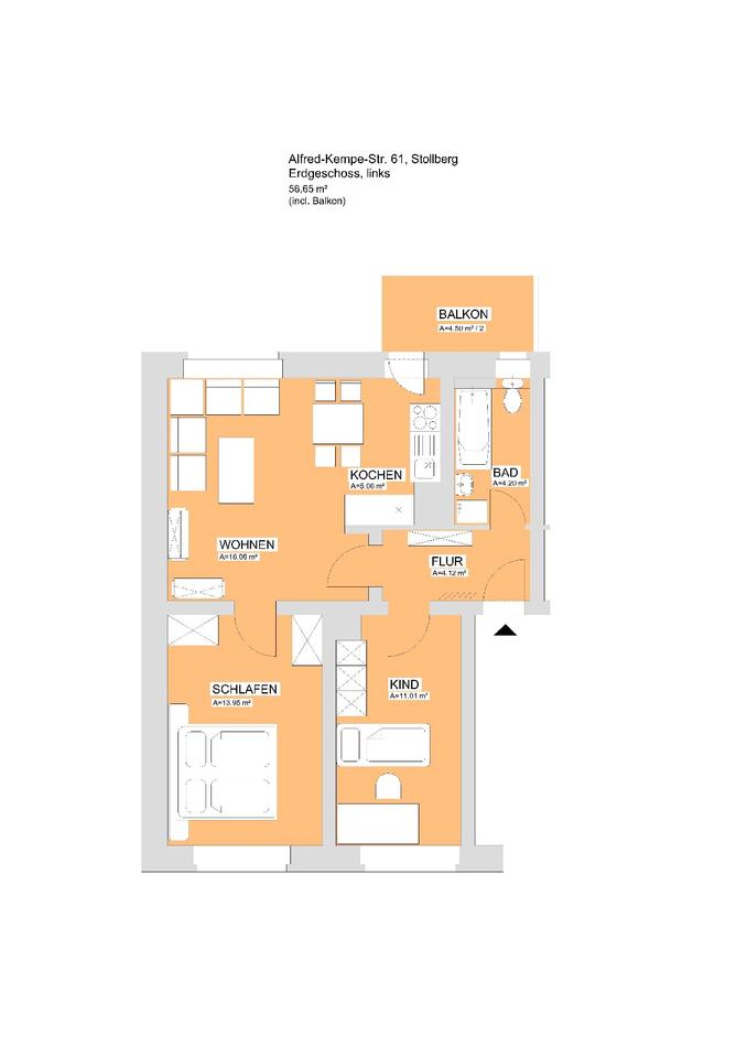 Thumbnail-Erstbezug nach Sanierung ab 2026 – 3-Raum Wohnung mit Wohnküche