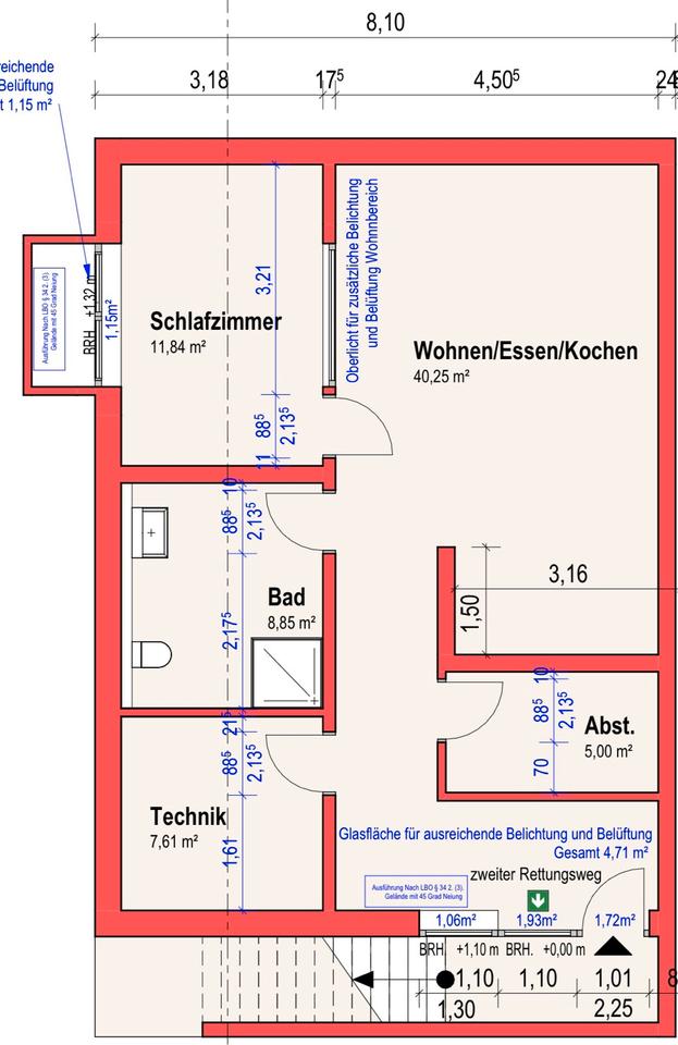 Thumbnail-2-Zi. Souterrainwohnung (Neubau Erstbezug!)