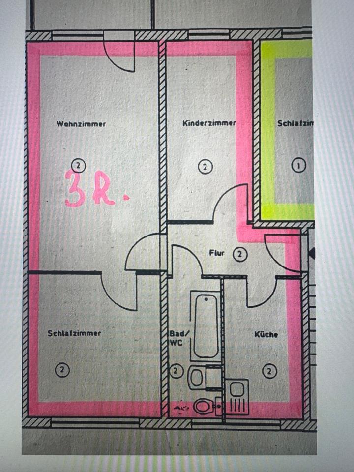 Thumbnail-3 Zimmer Wohnung mit Balkon im 2. OG in Treffurt