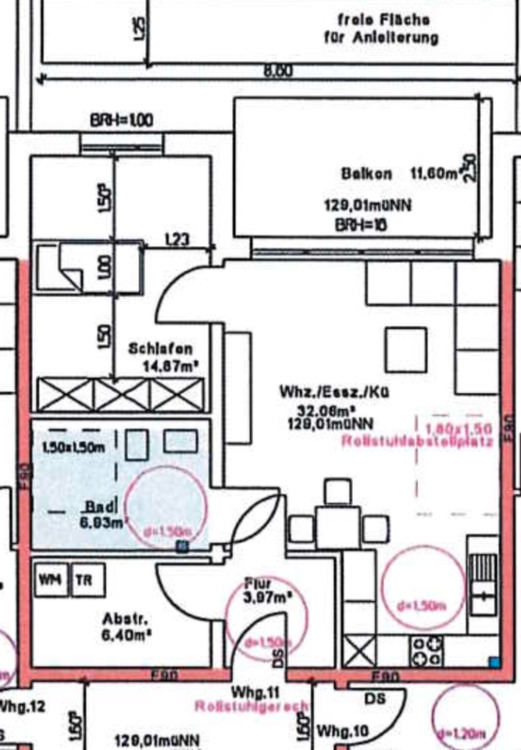 Thumbnail-Zwei-Zimmer Wohnung, 67,13 m², wenige Gehminuten zum Bahnhof