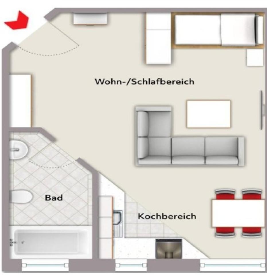 Thumbnail-Kapitalanlage - 1 Zimmer Wohnung mit Mietgarantie über 5% Rendite