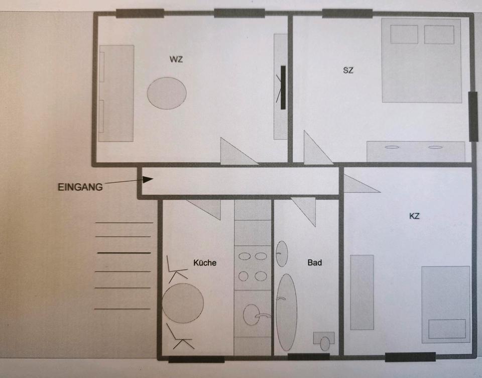 Thumbnail-3 Raum Wohnung in Dobitschen