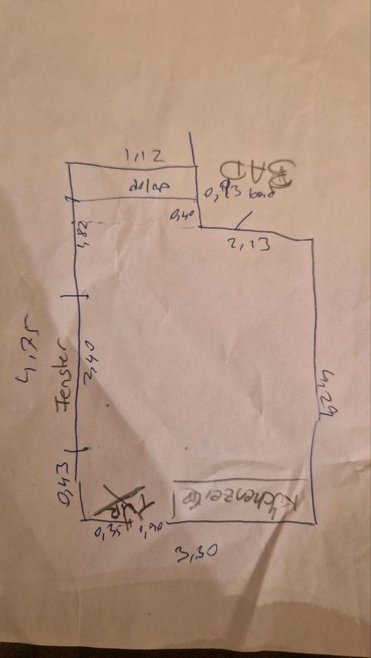 Thumbnail-1 Zimmer Wohnung + Küchenzeile + Neues Bad