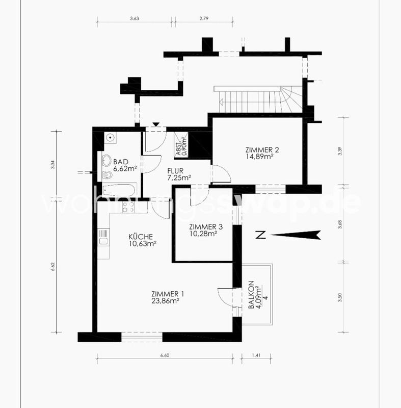 Thumbnail-Wohnungsswap - 3 Zimmer, 76 m² - Wittenkamp, Hamburg-Nord, Hamburg