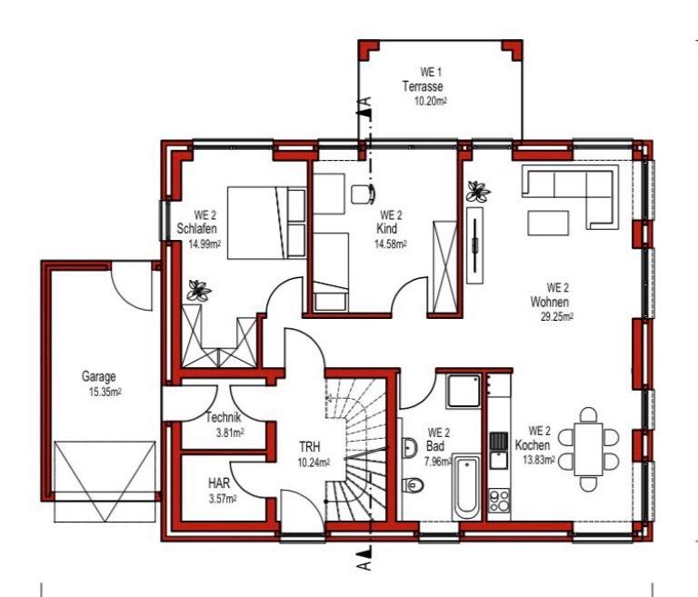 Thumbnail-Neubau 86qm Wohnung Weeze 3ZKDB Garage, Garten, Erstbezug, KFW40