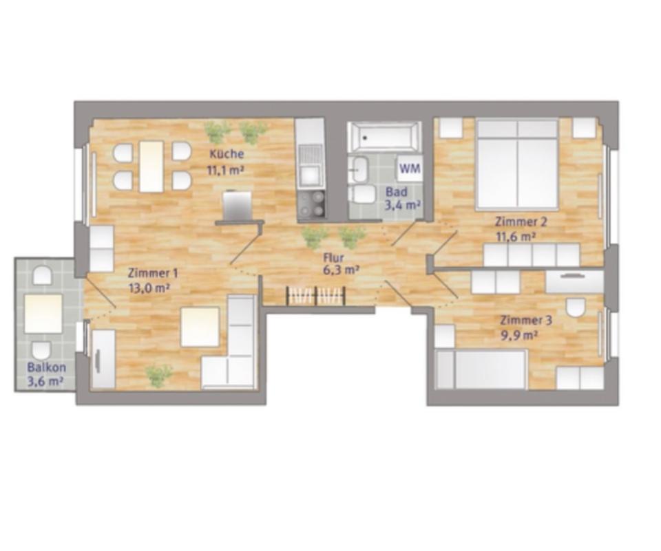 Thumbnail-3-Raum-Wohnung