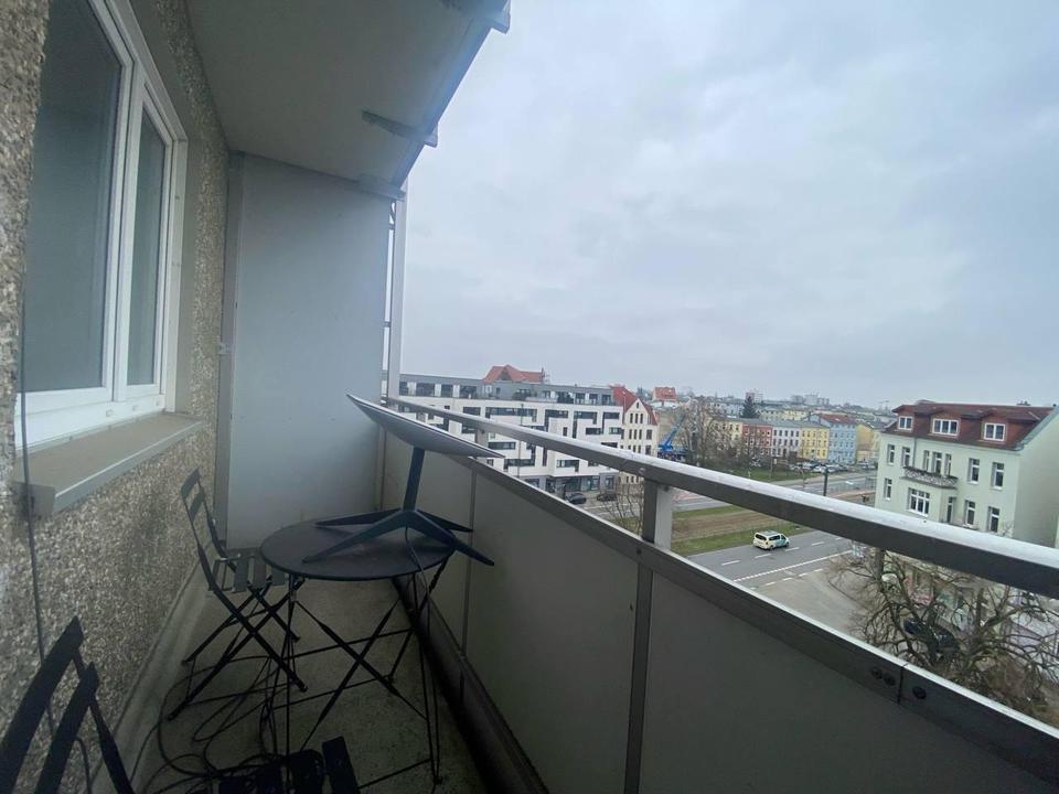 Thumbnail-Möblierte 1-Zimmer- Wohnung im Zentrum Rostock, Balkon