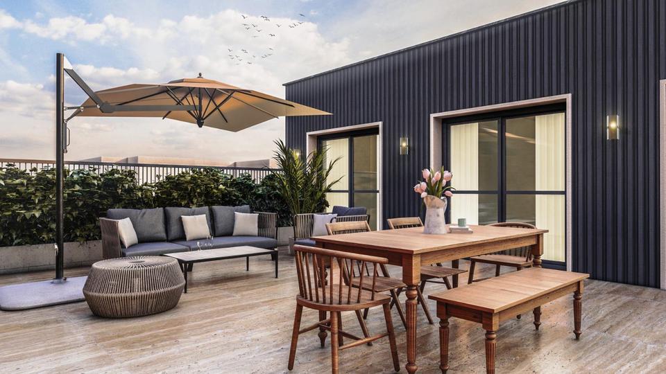 Thumbnail-Neubau 2 Zi Penthouse Whg | 83qm | 50qm Dachterrasse | OS-Hellern