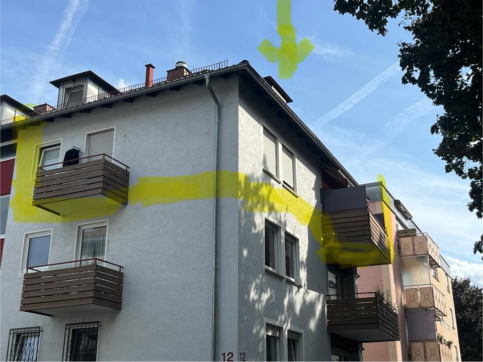 Thumbnail-Zentrumsnahe 3-Zi.-Whg mit 2 Balkonen & Einzelgarage