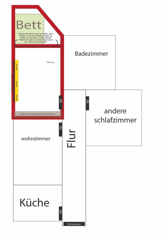 Thumbnail-Zimmer zu vermieten – Hornemannweg Nähe Lutherkirche