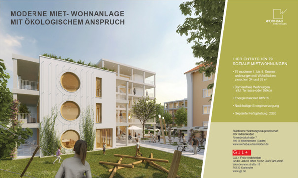 Thumbnail-3-Zimmer Wohnung im Neubau mit Balkon (nur mit Wohnberechtigungsschein)