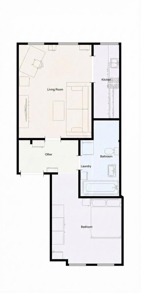 Thumbnail-Zwischenmiete: Möblierte 2-Zimmer-Wohnung in Reudnitz-Thonberg