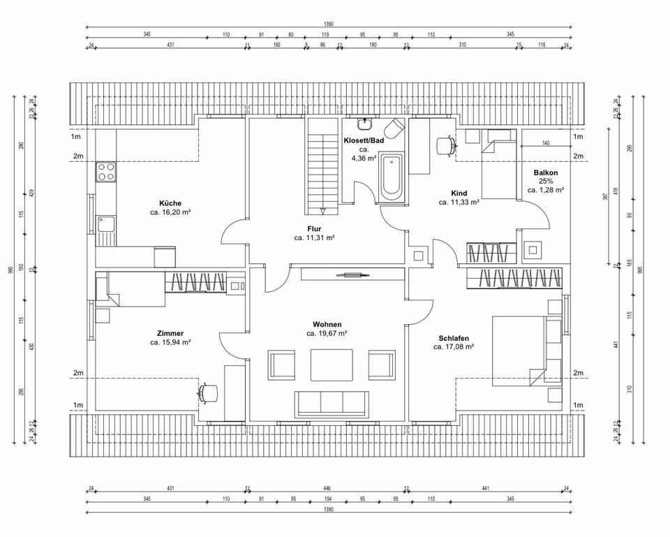 Thumbnail-Wohung 4,5 Zimmer Gaildorf 100qm