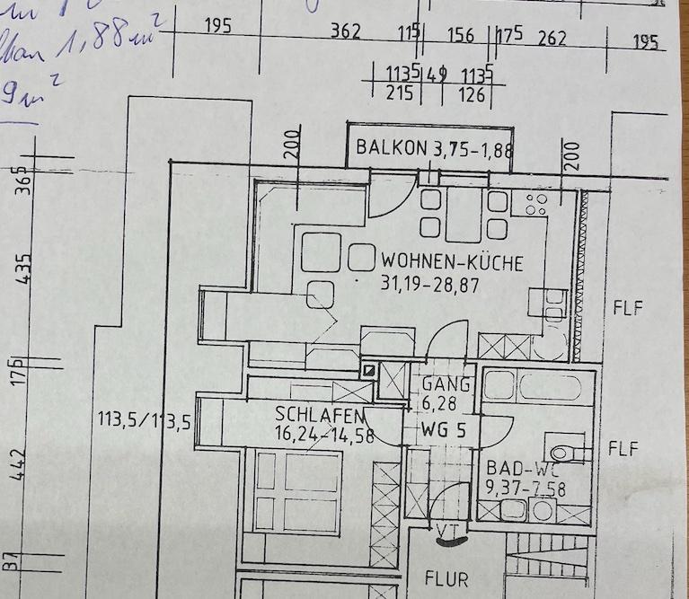 Thumbnail-Wunderschöne 2 Zi DG Wohnung mit durchdachtem Grundriss & Balkon