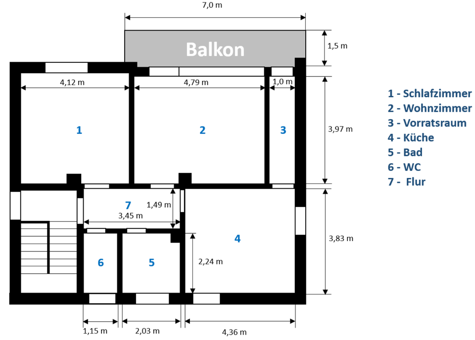 Thumbnail-Moderne 2-Zimmer-Wohnung in guter Lage