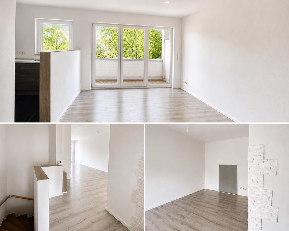 Thumbnail-Maisonette-Wohnung mit Balkon & Garten in Rheinnähe – Köln-Niehl
