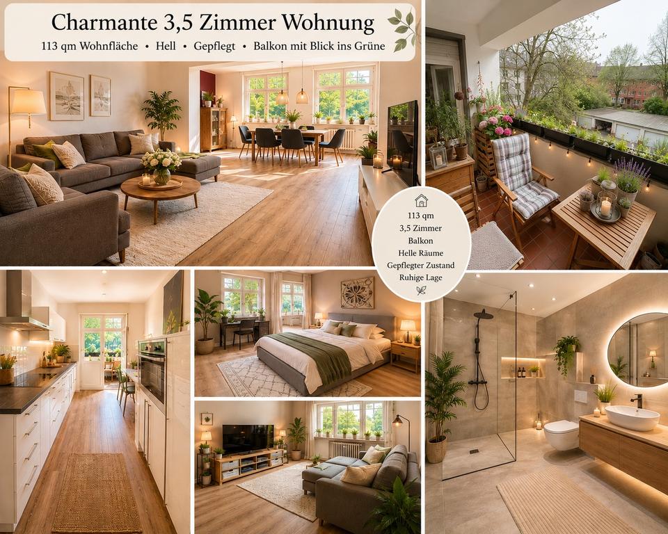 Thumbnail-Charmante 3,5 Zimmer Wohnung mit Balkon in Essen-Rüttenscheid!